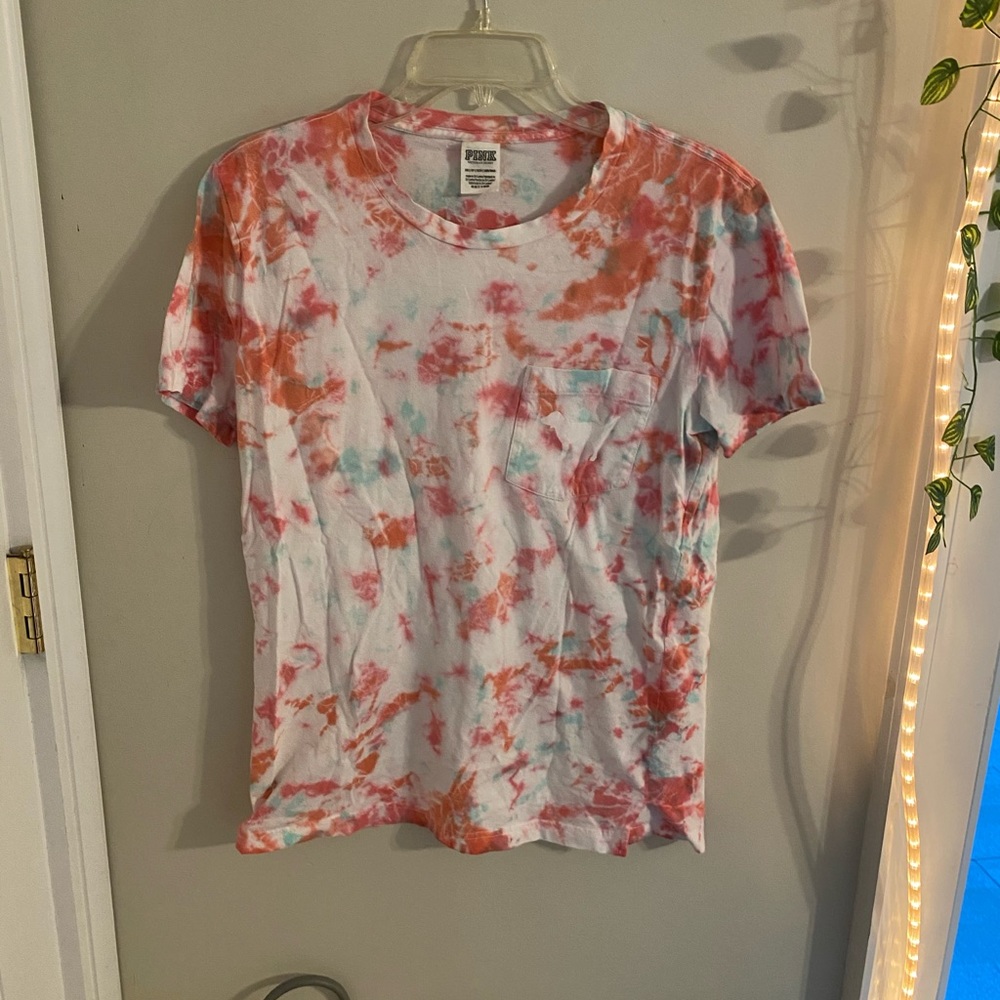 vs PINK tie dye shirt